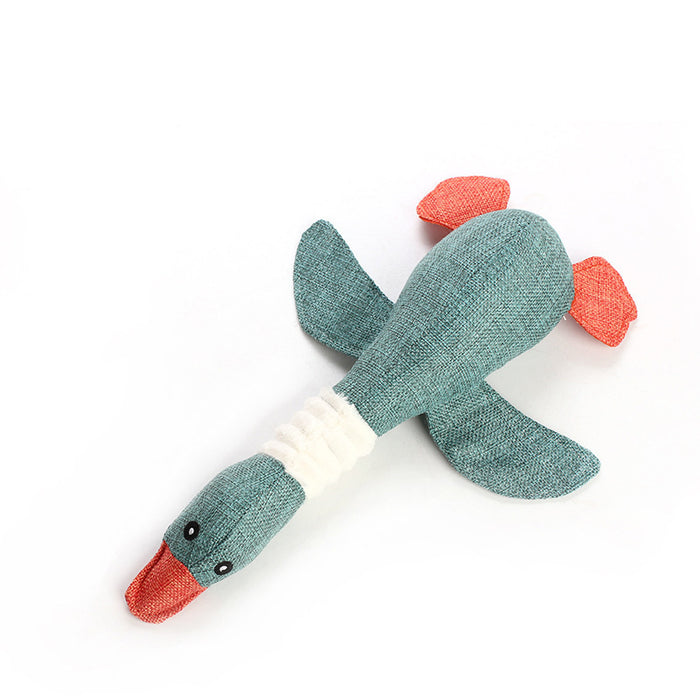 Dayan’s plush and sounding dog toys
