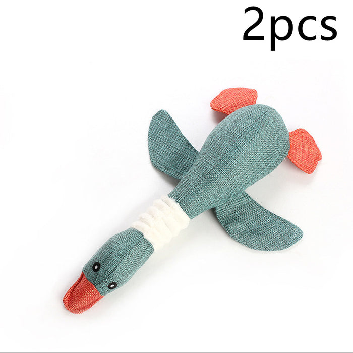 Dayan’s plush and sounding dog toys