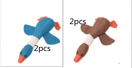 Dayan’s plush and sounding dog toys
