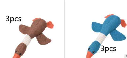 Dayan’s plush and sounding dog toys