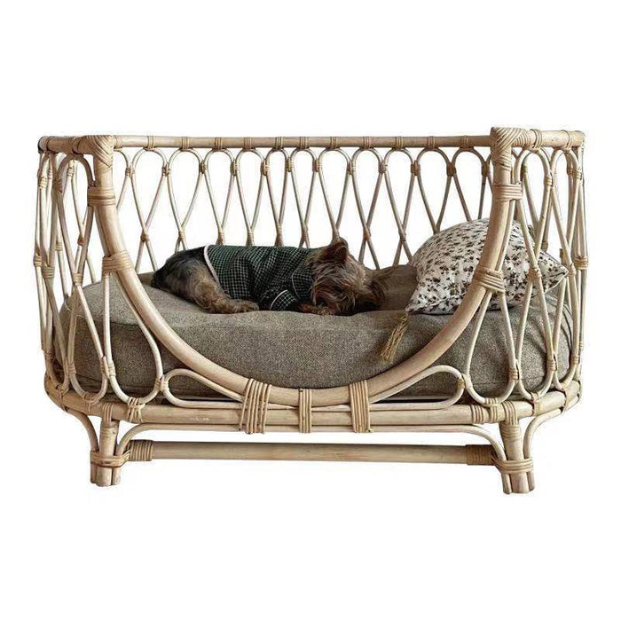 Handmade Rattan Woven Pet Bed Sofa