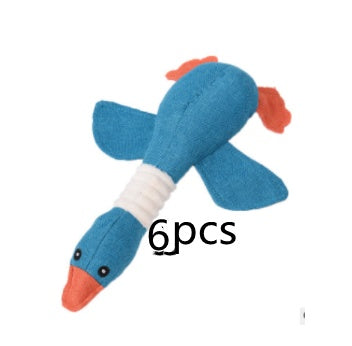 Dayan’s plush and sounding dog toys