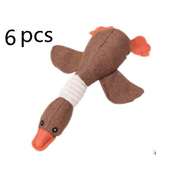 Dayan’s plush and sounding dog toys