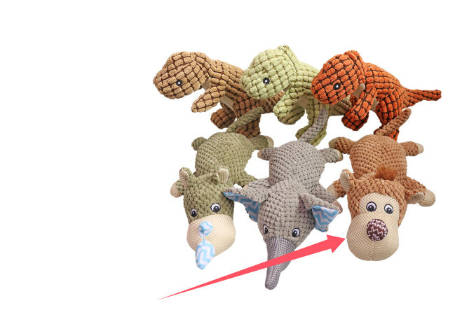 Dayan’s plush and sounding dog toys