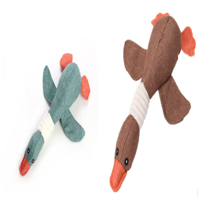 Dayan’s plush and sounding dog toys