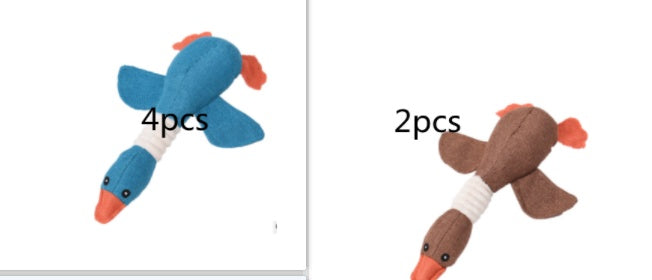 Dayan’s plush and sounding dog toys