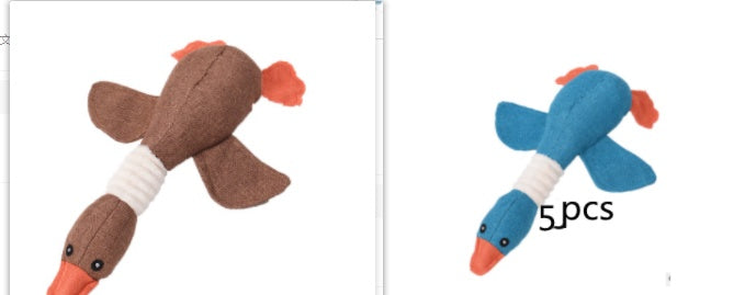 Dayan’s plush and sounding dog toys